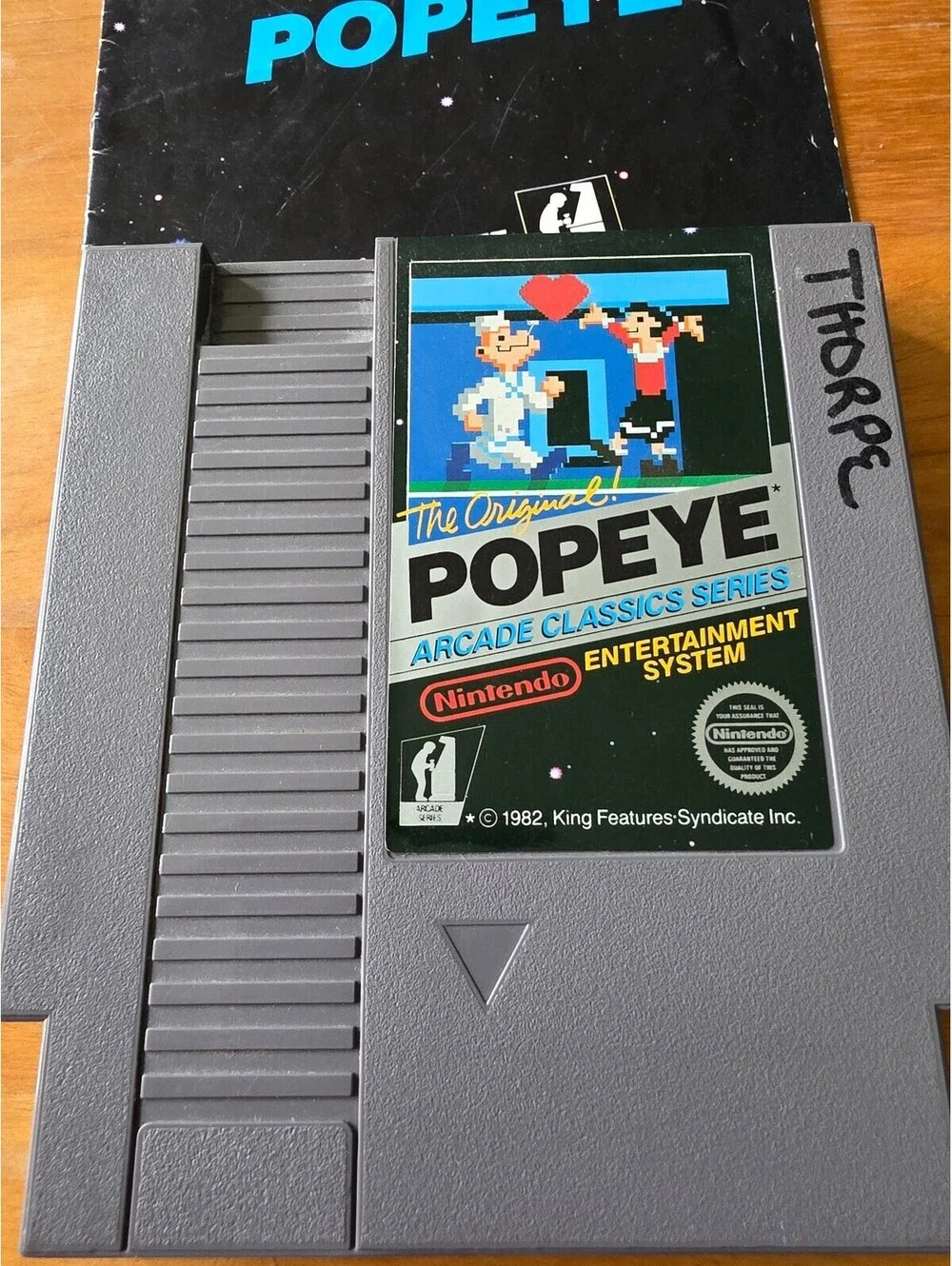 Popeye - NES Nintendo - 5 Screw Authentic W/ Manual + Sleeve